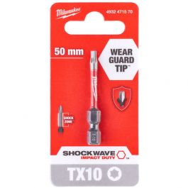 Milwaukee ShockWave Impact Duty TX10 x 50mm Screwdriving Bit