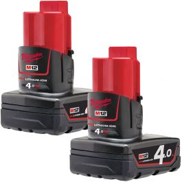 Milwaukee m12 outlet 4ah battery